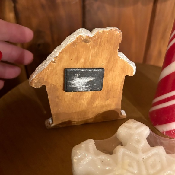 Christmas candle and gingerbread house magnet, Christmas decor - Picture 5 of 6